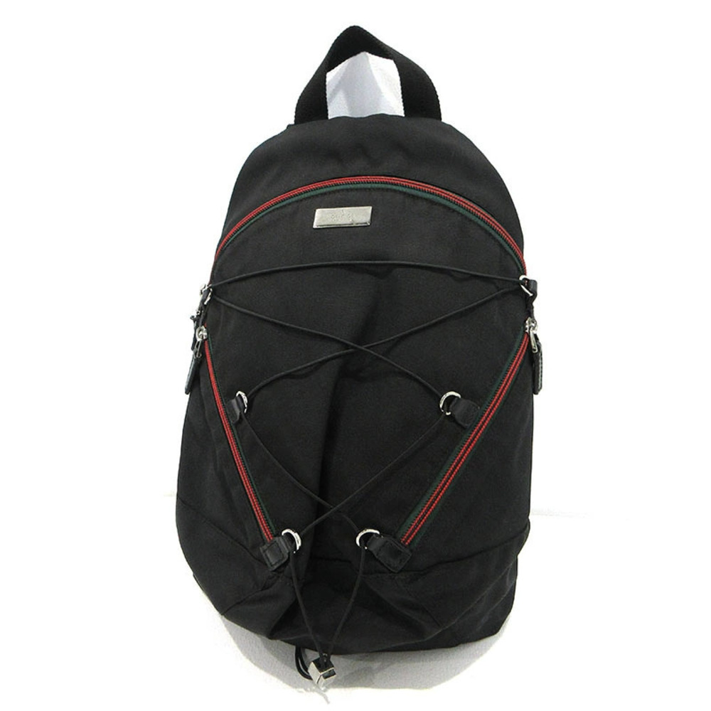 Gucci Sherry Backpack Rucksack Daybag Daypack Black